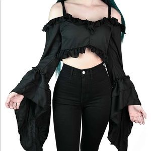 Tessa Bell sleeve shirt from Killstar